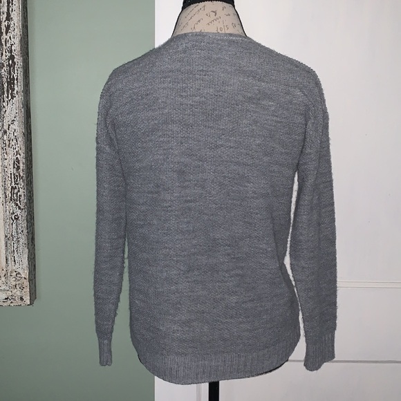 EXPRESS Textured Knit Cardigan Sweater - Gray - Picture 5 of 12